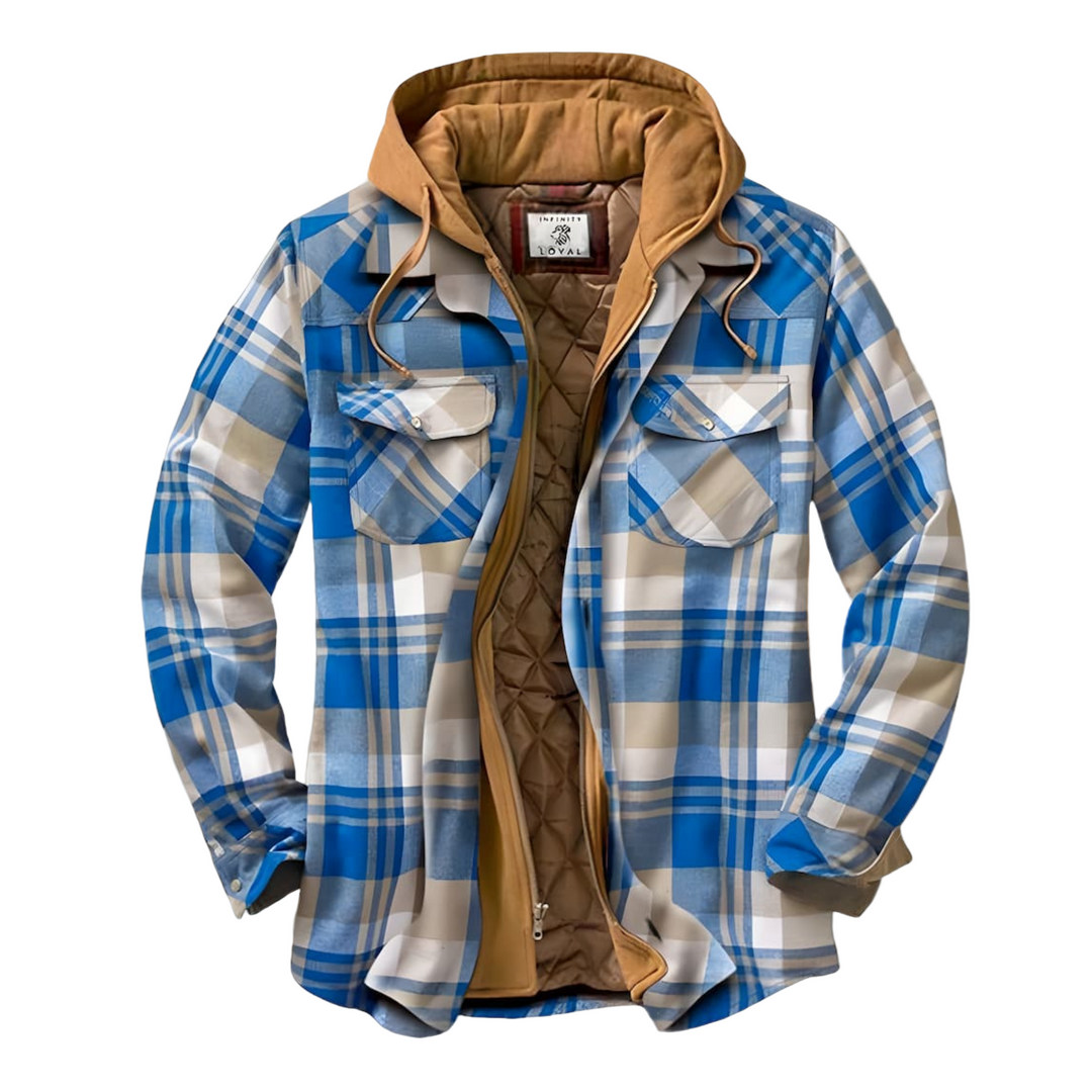 Veste à carreaux pour hommes décontractée 0