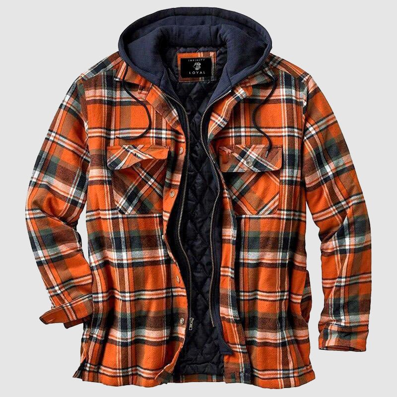 Veste à carreaux pour hommes décontractée 2