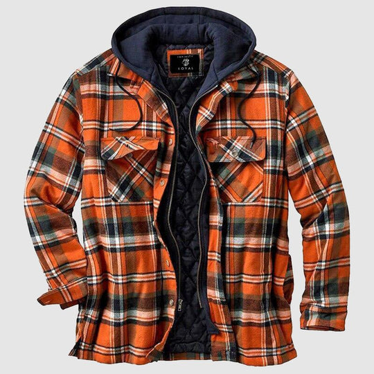 Veste à carreaux pour hommes décontractée 2
