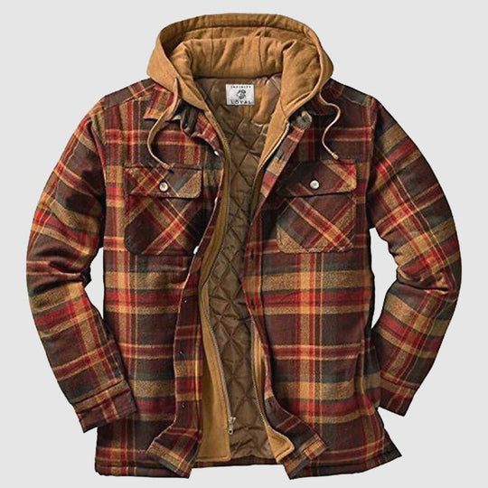 Veste à carreaux pour hommes décontractée 3