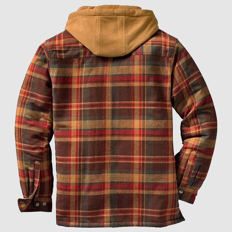 Veste à carreaux pour hommes décontractée 4