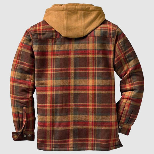 Veste à carreaux pour hommes décontractée 4