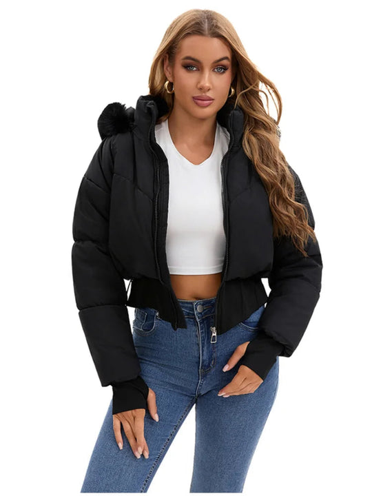 Veste d'Hiver Matelassée pour Femmes avec Capuche 2