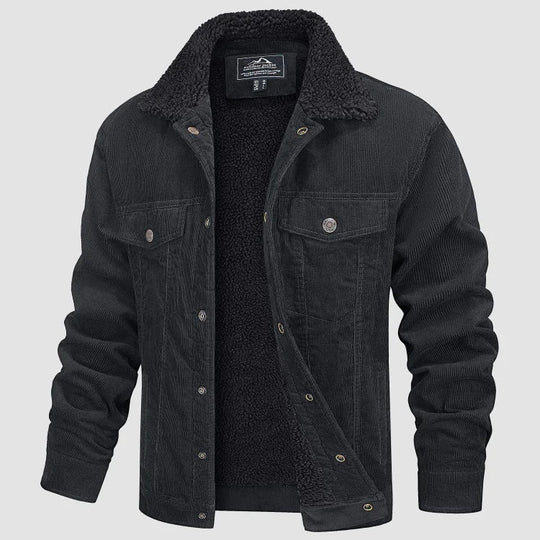 Veste d'Hiver pour Hommes Longue en Corduroy 1