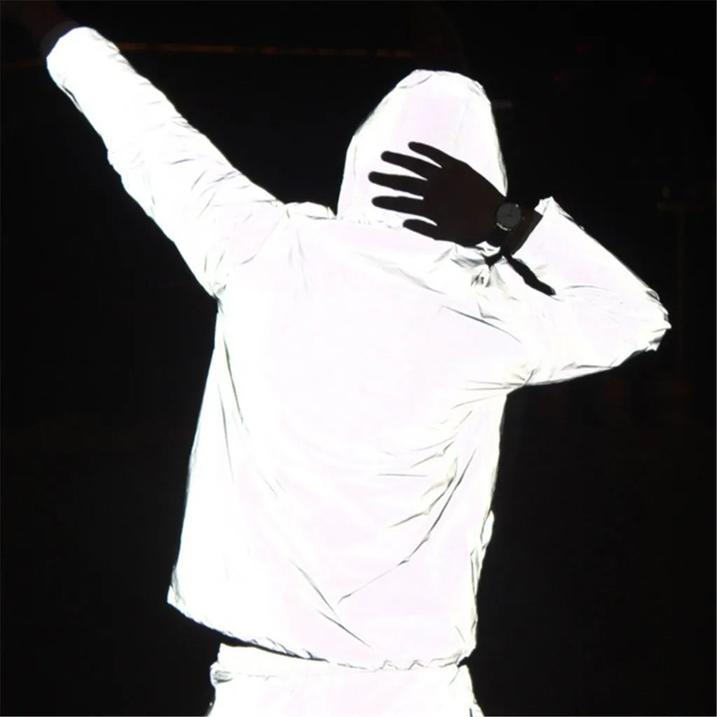 Veste d'automne pour hommes réfléchissante moderne 5