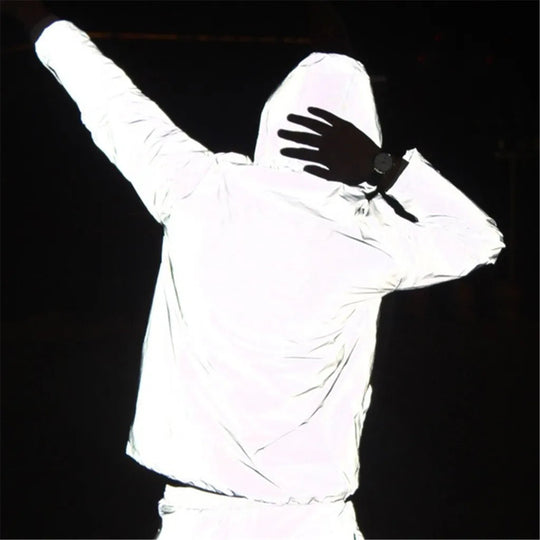 Veste d'automne pour hommes réfléchissante moderne 5