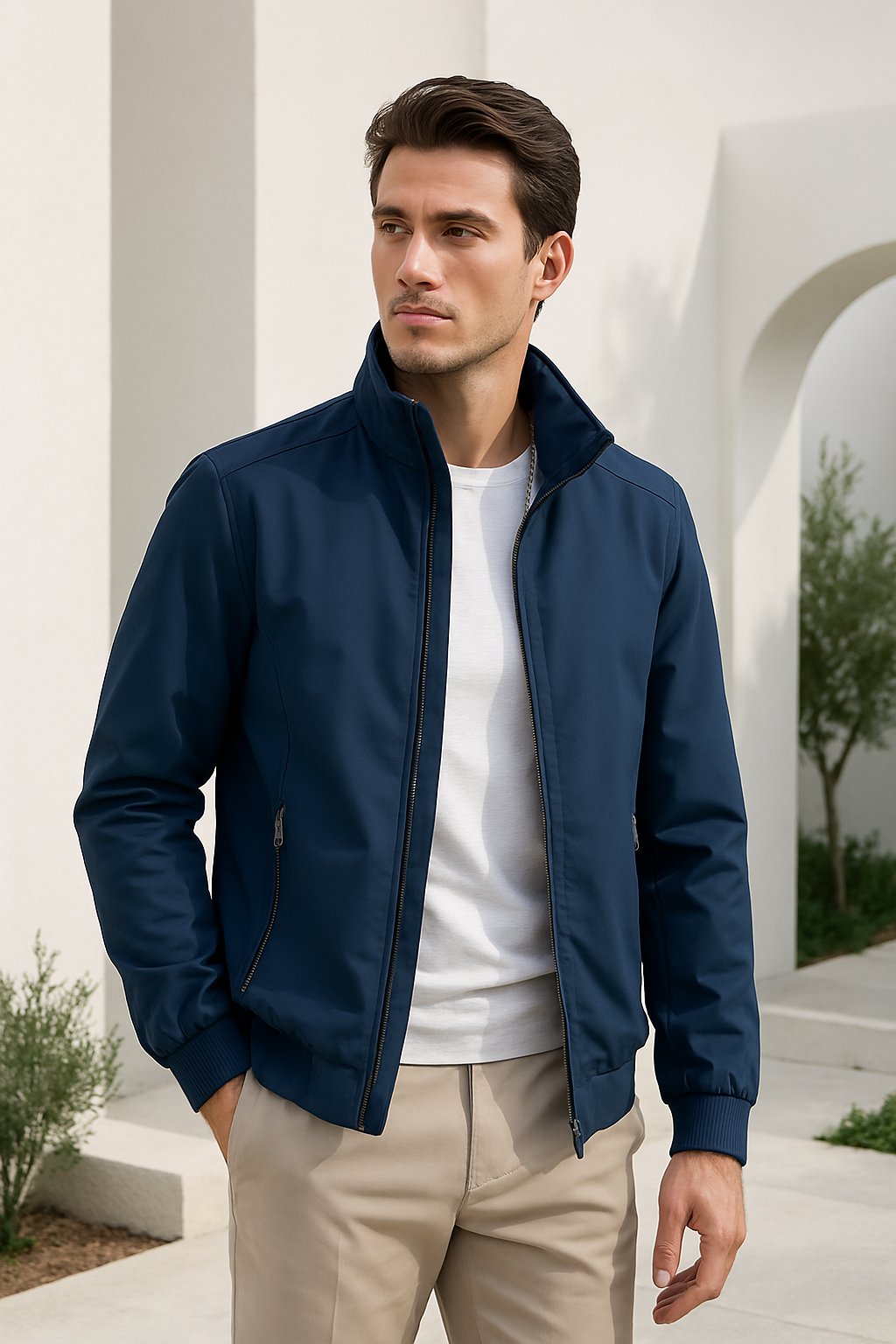 Veste d'été pour hommes coupe-vent moderne 2