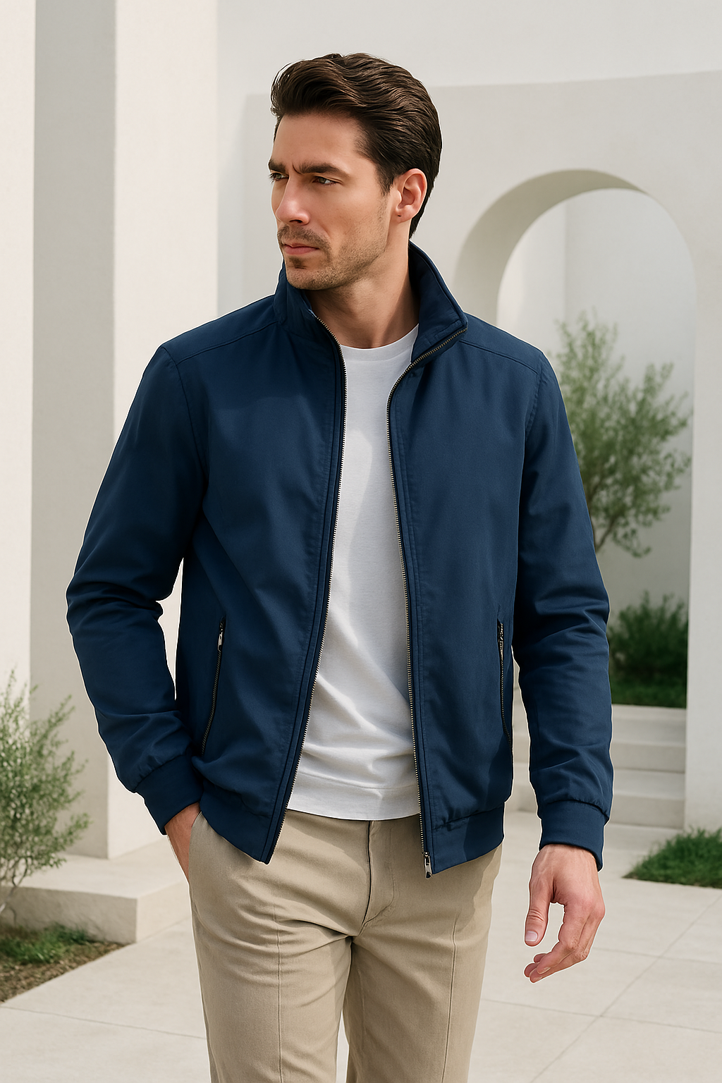 Veste d'été pour hommes coupe-vent moderne 7