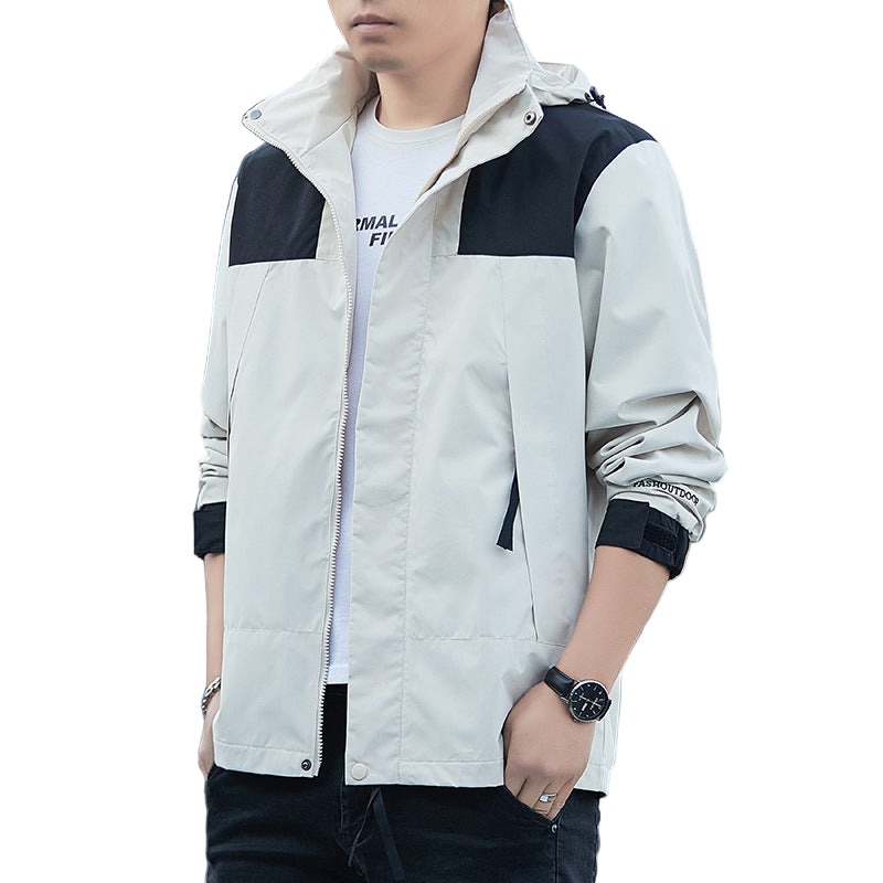 Veste d'extérieur pour homme - Coque imperméable et coupe-vent 0