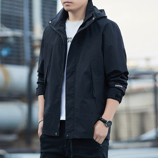 Veste d'extérieur pour homme - Coque imperméable et coupe-vent 2