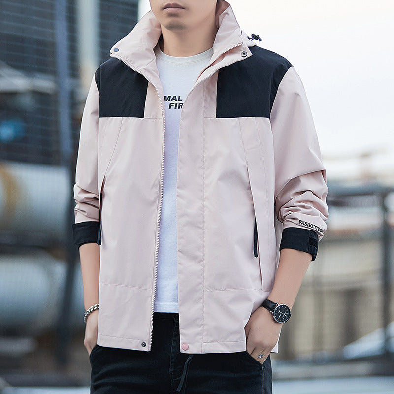 Veste d'extérieur pour homme - Coque imperméable et coupe-vent 3