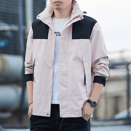 Veste d'extérieur pour homme - Coque imperméable et coupe-vent 3