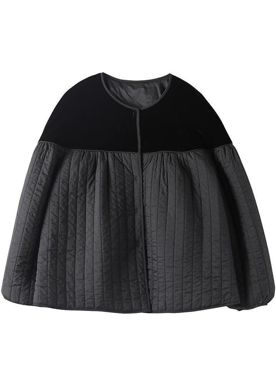 Veste d'hiver Boho à col rond et patchwork 3