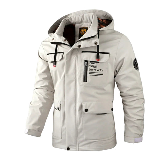 Veste d'hiver imperméable pour homme avec capuche 0