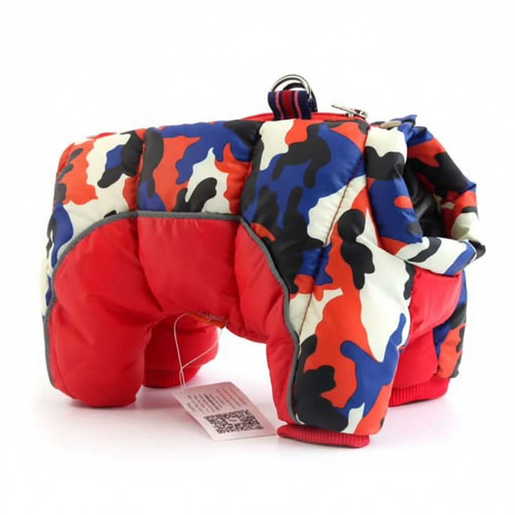 Veste d'hiver pour chien avec doublure thermique et bandes réfléchissantes 6