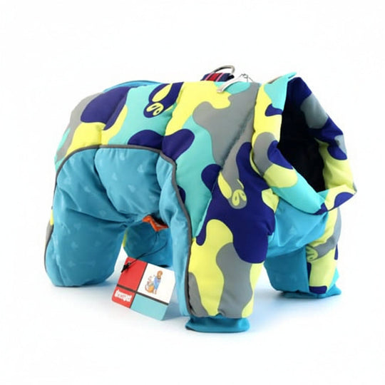 Veste d'hiver pour chien avec doublure thermique et bandes réfléchissantes 7
