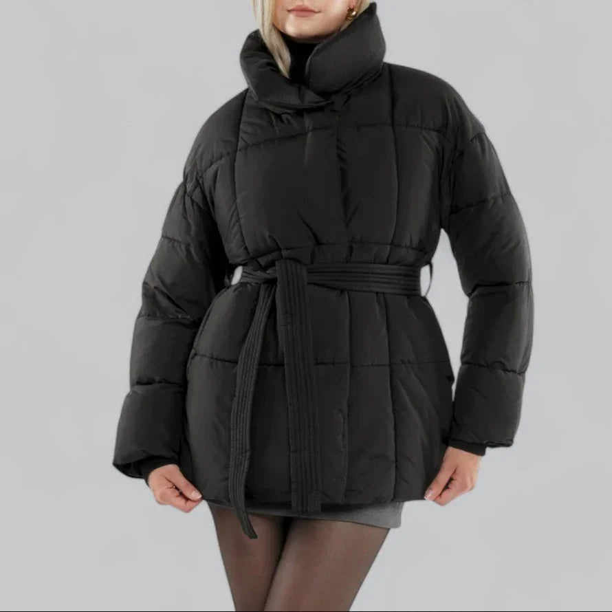 Veste d'hiver pour femme ceinturée 1