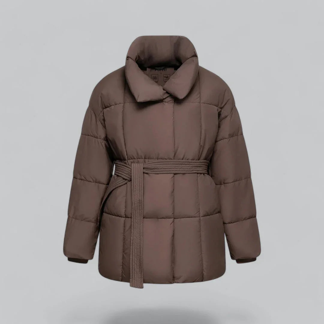 Veste d'hiver pour femme ceinturée 5