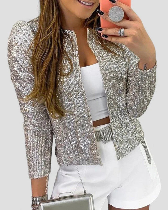 Veste de Soirée à Paillettes pour Femmes Chic 3