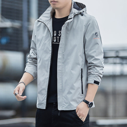 Veste de Windbreaker pour Hommes avec Capuche Détachable 2