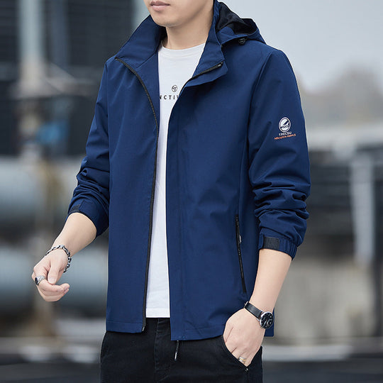 Veste de Windbreaker pour Hommes avec Capuche Détachable 3