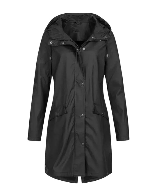 Veste de pluie à capuche pour femme moderne 0