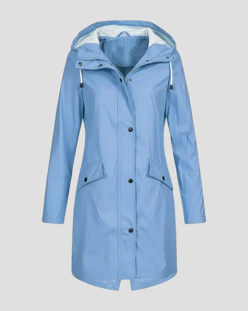 Veste de pluie à capuche pour femme moderne 1