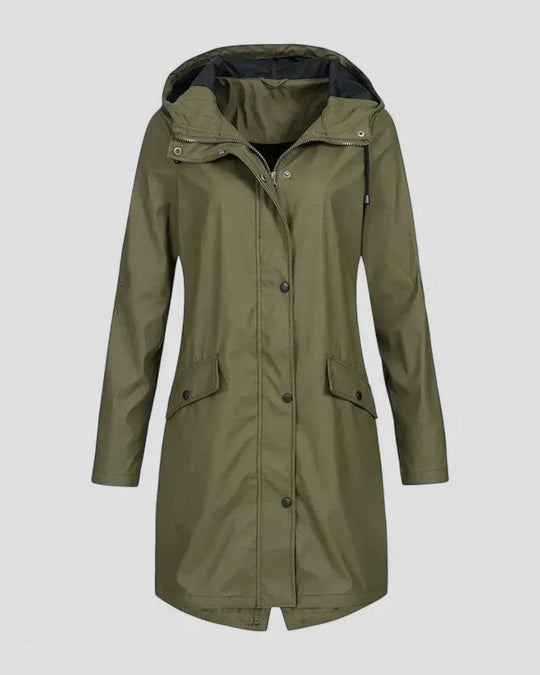 Veste de pluie à capuche pour femme moderne 2