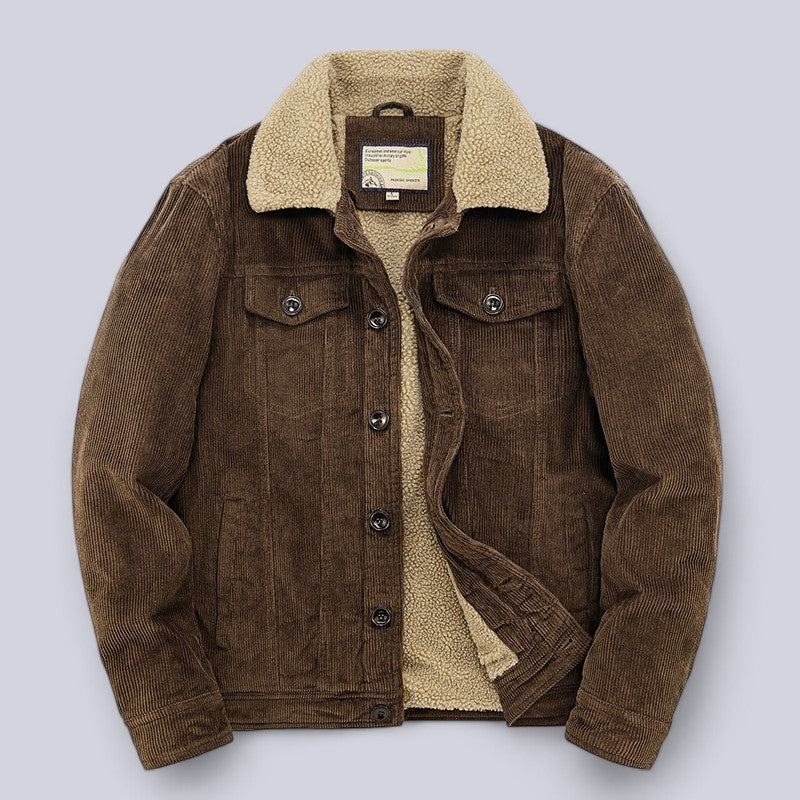 Veste en Cordeau pour Homme avec Poches Profondes 4