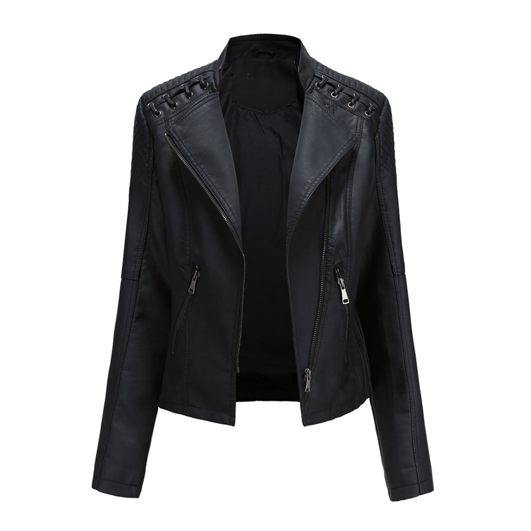 Veste en Cuir Femme Élégante 0