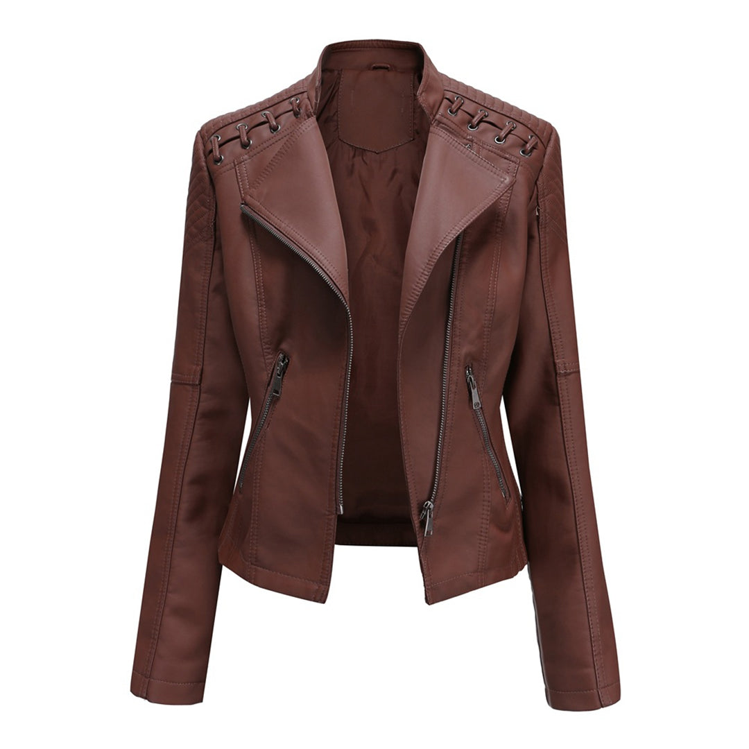 Veste en Cuir Femme Élégante 1