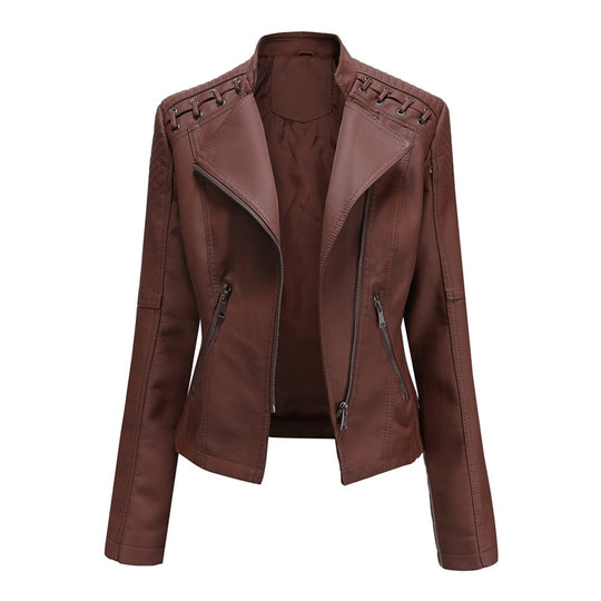 Veste en Cuir Femme Élégante 1