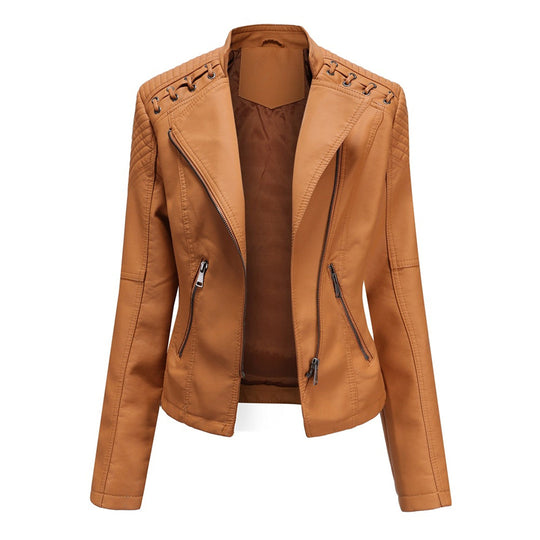 Veste en Cuir Femme Élégante 2