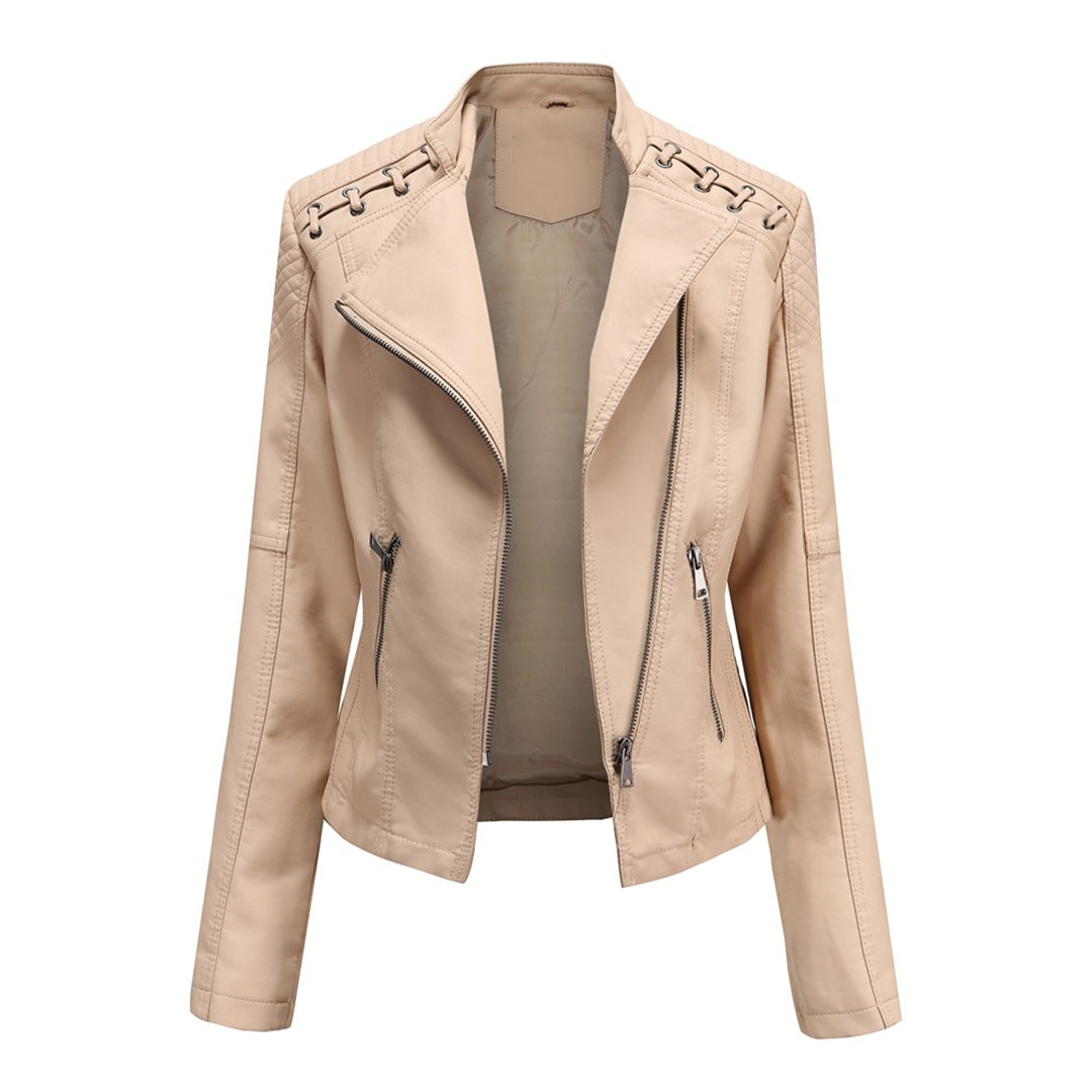 Veste en Cuir Femme Élégante 4