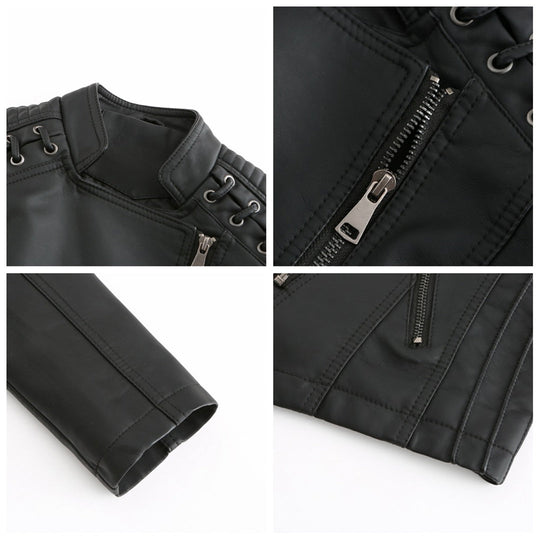 Veste en Cuir Femme Élégante 6