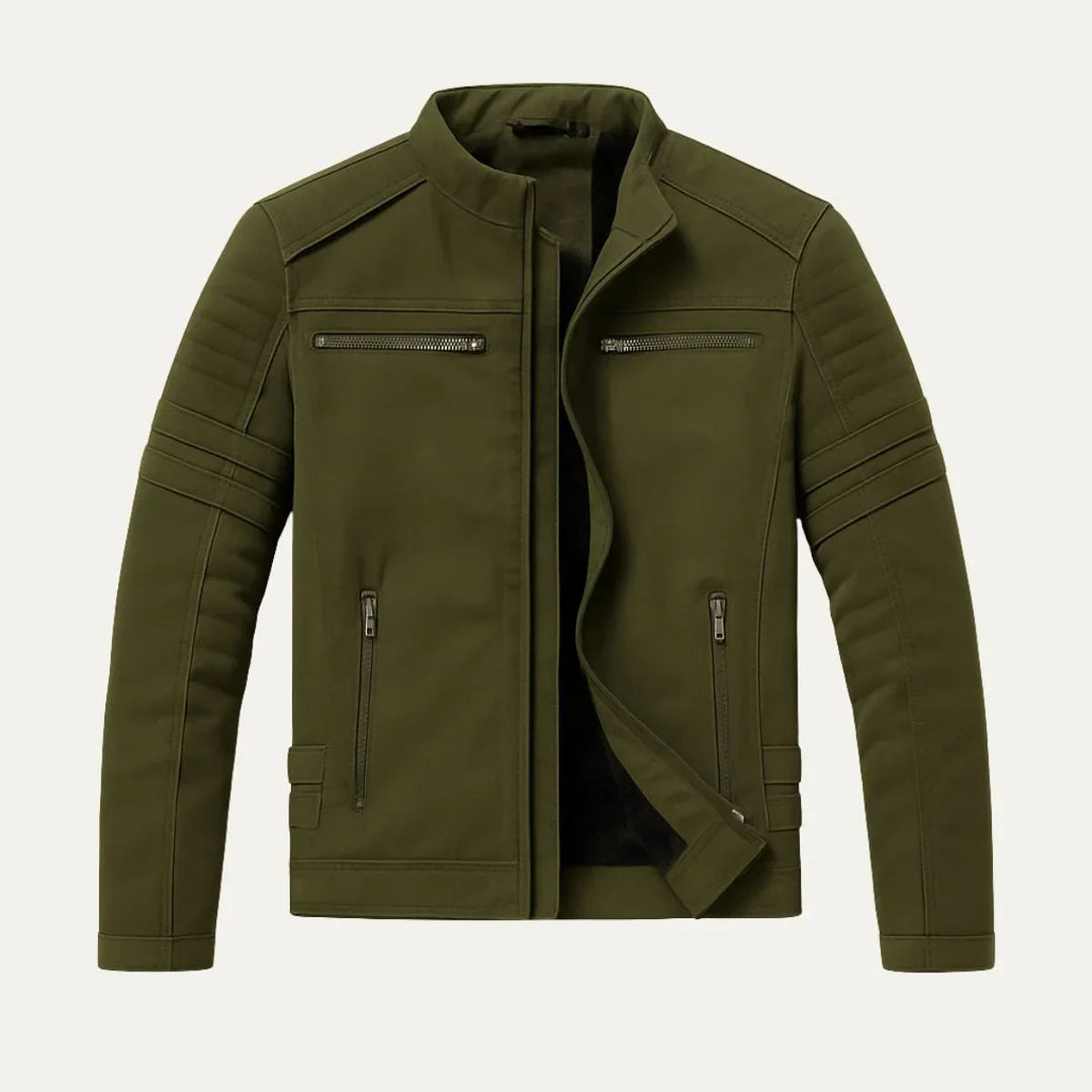 Veste en Cuir Homme Style Torino avec Doublure en Polaire pour Automne et Hiver 4