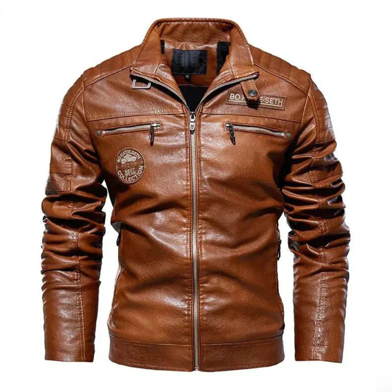 Veste en Cuir d'Hiver pour Homme Casual 0