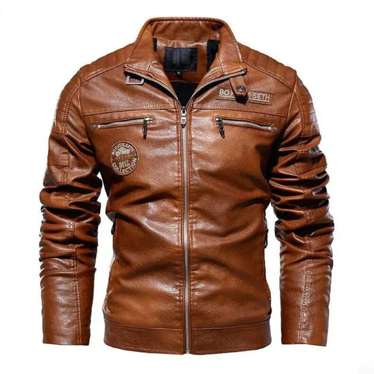 Veste en Cuir d'Hiver pour Homme Casual 0