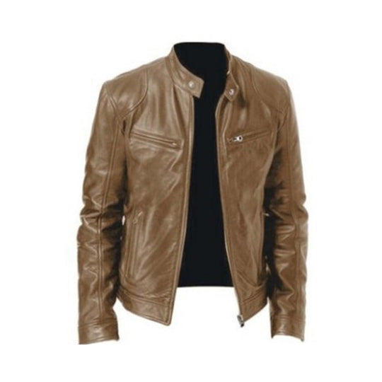 Veste en Cuir pour Homme au Design Élégant 4