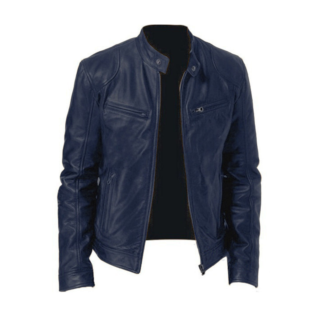 Veste en Cuir pour Homme au Design Élégant 5