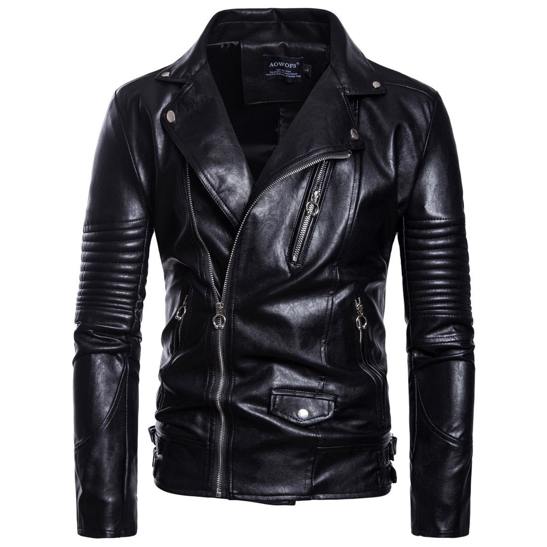 Veste en Cuir pour Hommes au Style Moderne 0