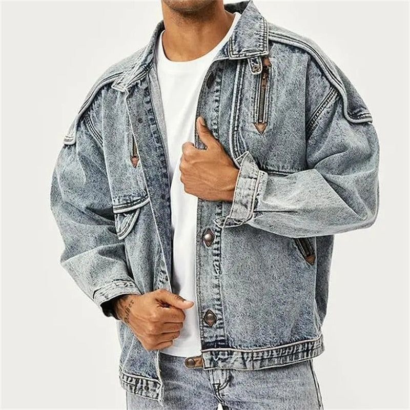 Veste en Denim Vintage pour Hommes 1