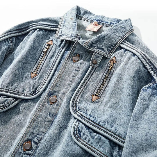 Veste en Denim Vintage pour Hommes 4
