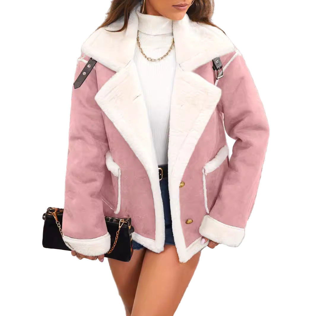 Veste en Fausse Fourrure pour Femmes - Coupe Oversized 0