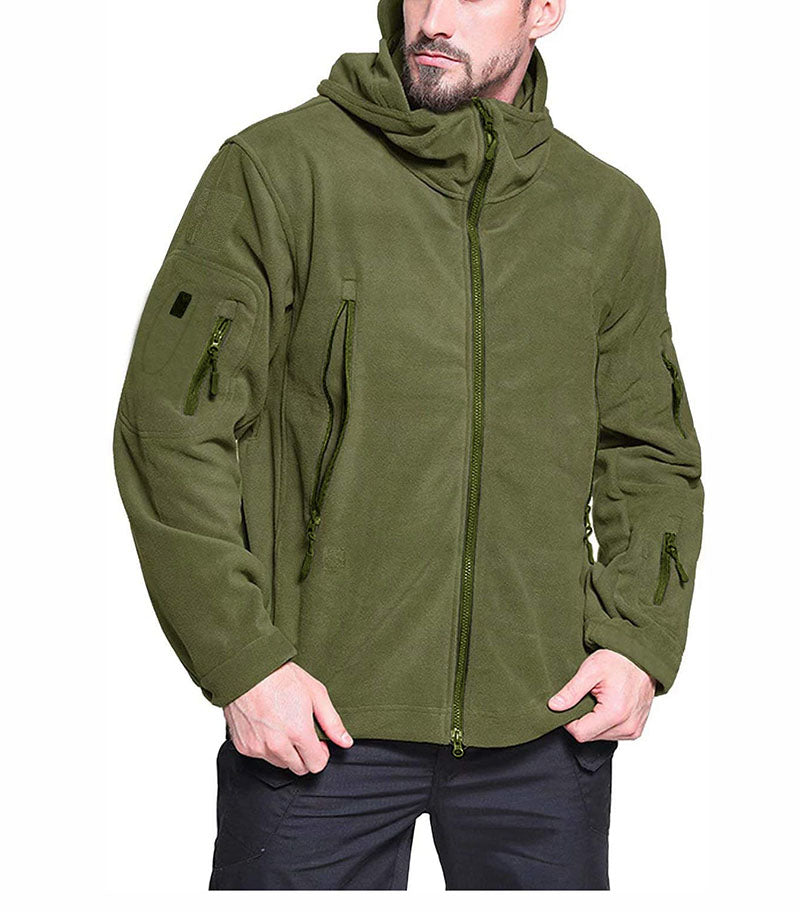 Veste en Fleece pour Hommes à Capuche et Poches Zippées 1
