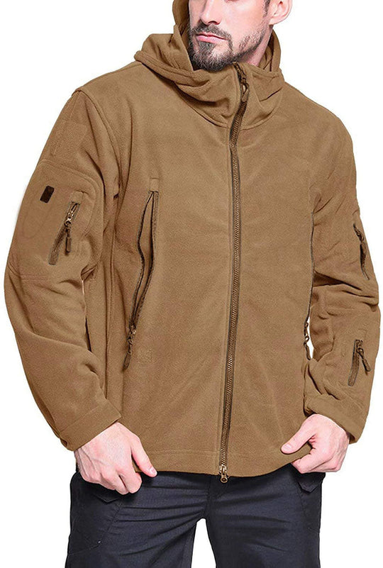 Veste en Fleece pour Hommes à Capuche et Poches Zippées 2