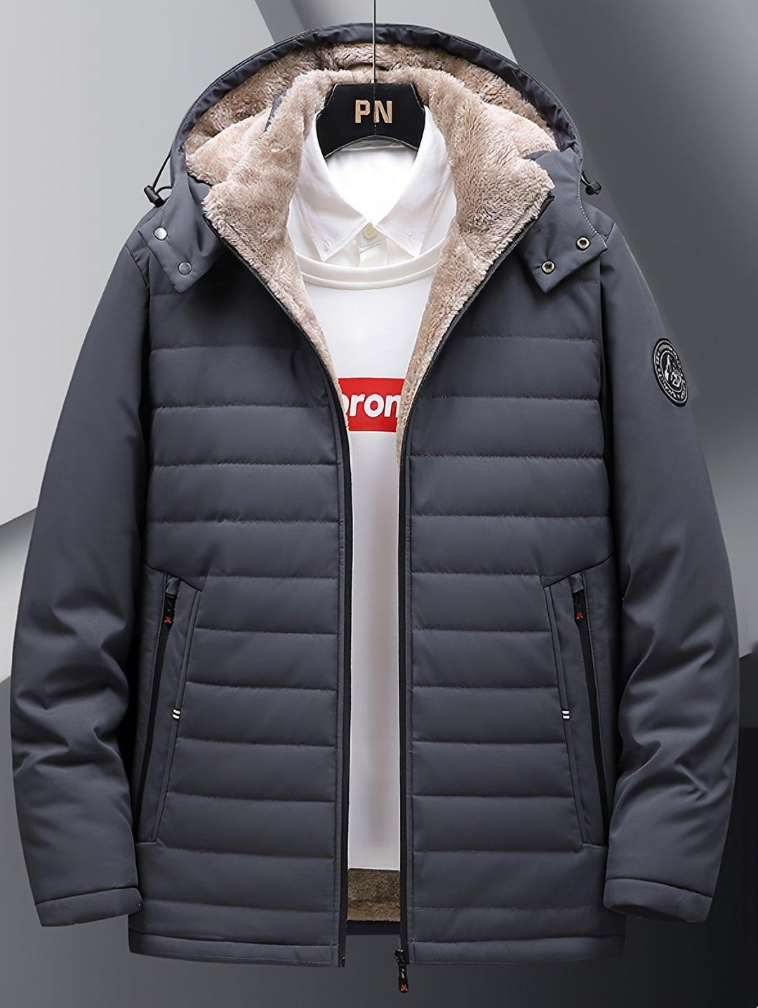 Veste en Fleece pour Hommes avec Capuche et Poches 1