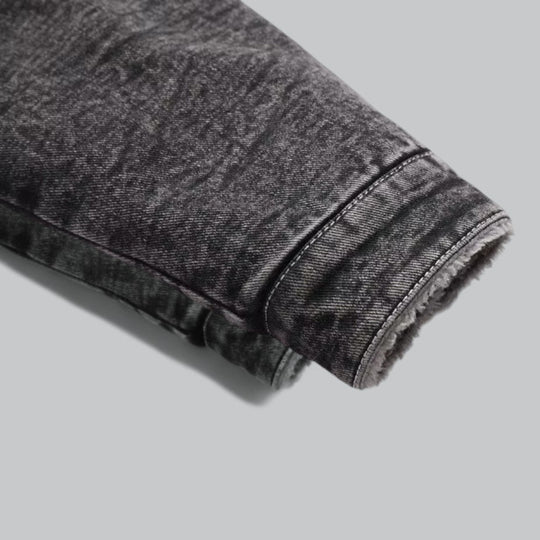 Veste en Jean Doublée pour Hommes 4