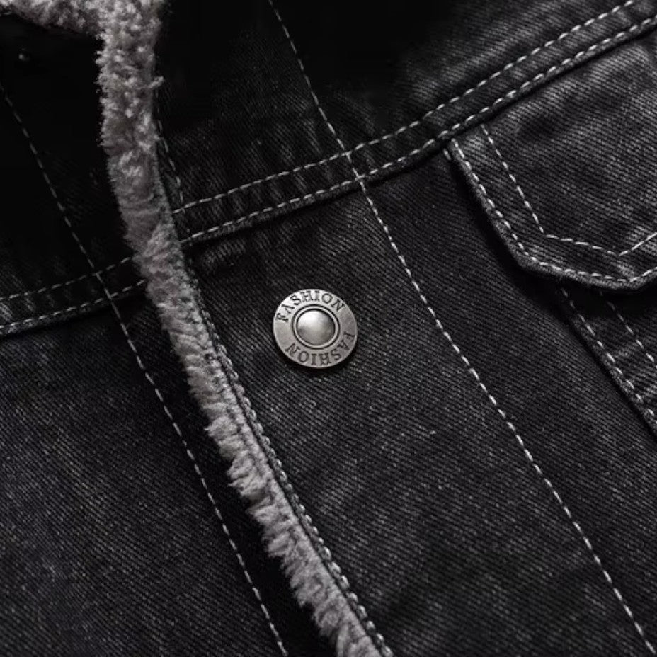 Veste en Jean Doublée pour Hommes 5