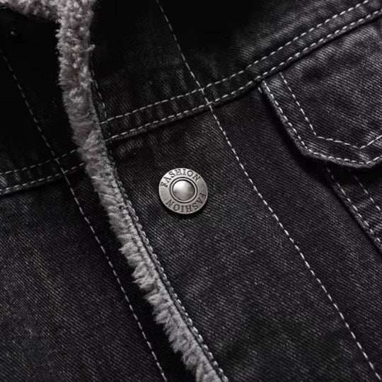 Veste en Jean Doublée pour Hommes 5